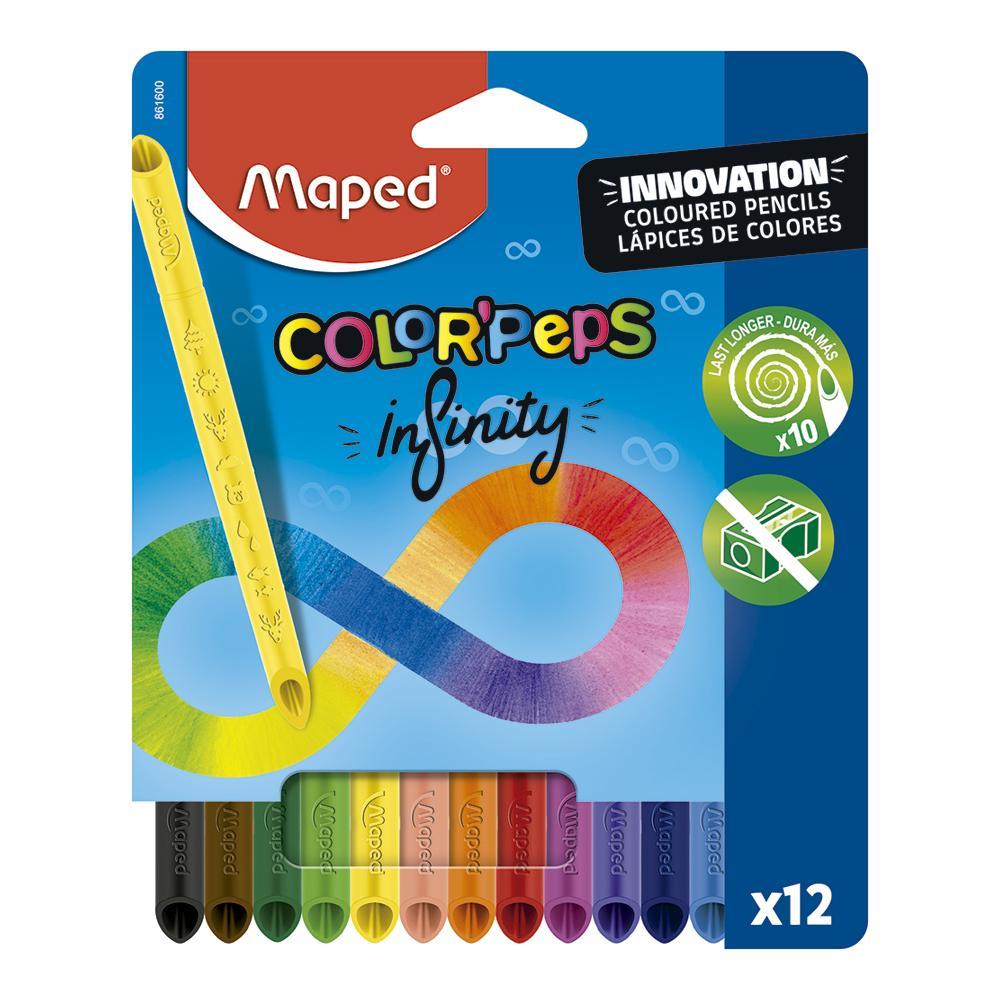 Lápices de Colores Maped Infinity Estuche de 12