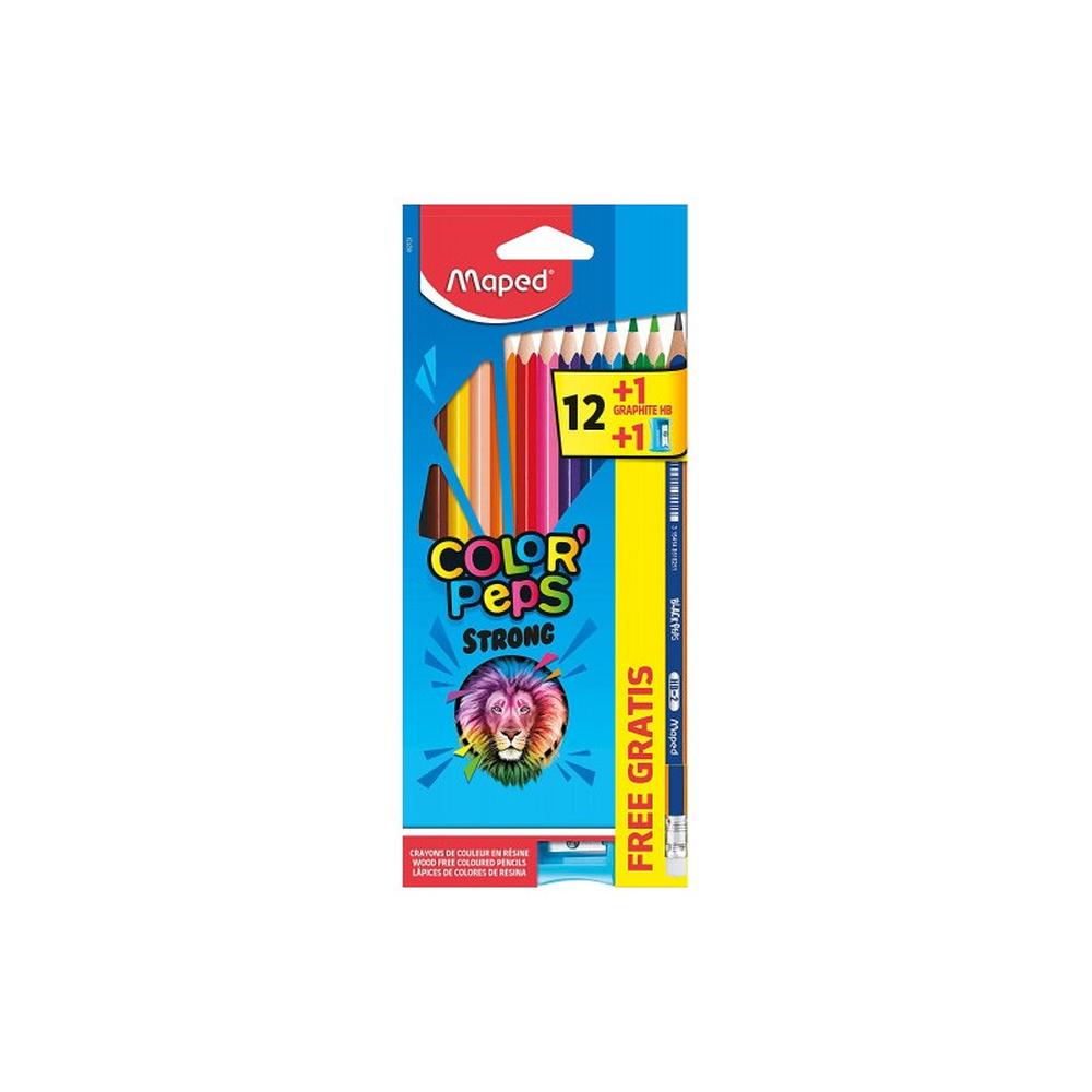 Lápices de Colores Maped Color Peps Strong Estuche de 12