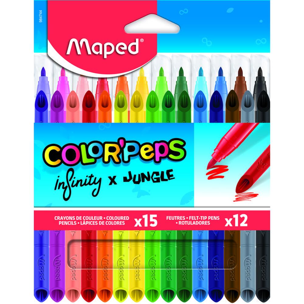 Lápices Infinity X15 + Rotuladores Jungle X12