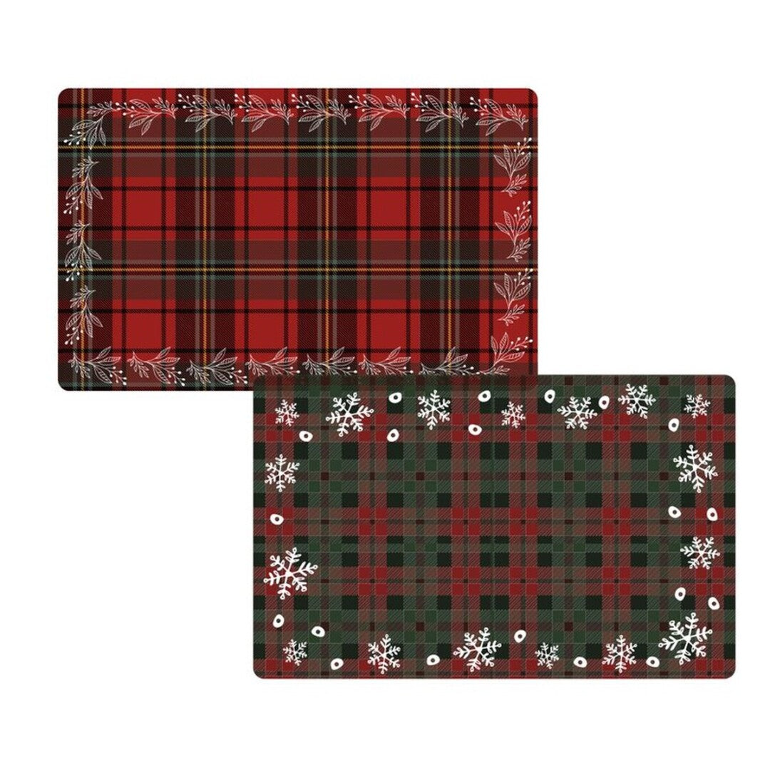 Individual Plástico Navidad Salvamantel Rectangular