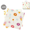 Juego de 20 Servilletas 33x33 Dulces