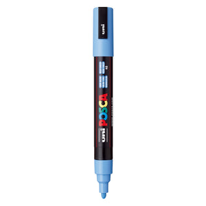 Uni Posca Marcador de Pintura Base al Agua 1,8-2,5 mm Azul Cielo