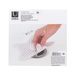 Estrella Atrapapelos Ducha Blanca