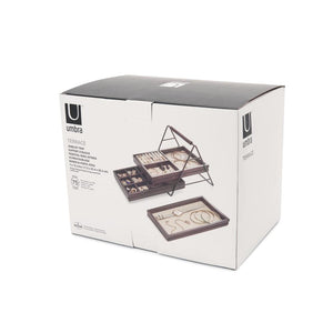 Joyero Tres Bandejas Nogal