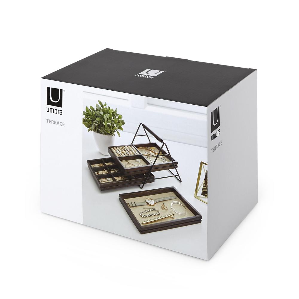 Joyero Tres Bandejas Nogal