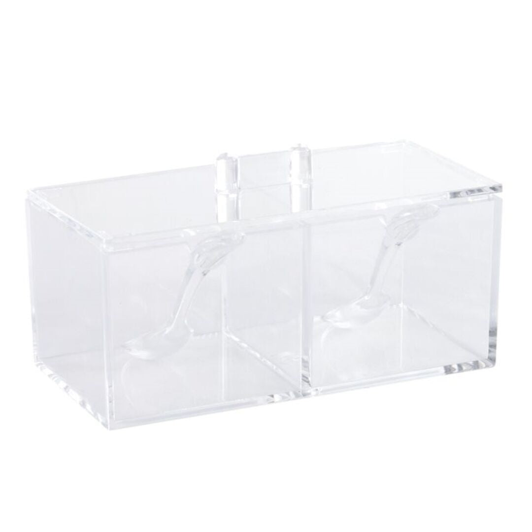 Azucarero Acrílico Doble con Cuchara