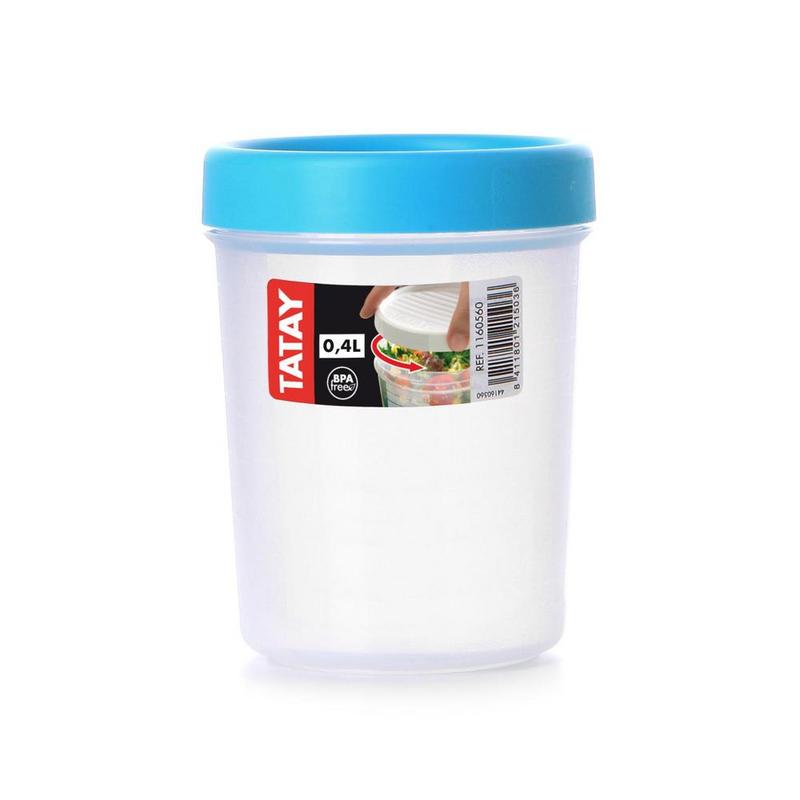 Contenedor de Alimentos 0,4 L Twist Turquesa