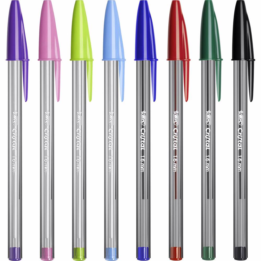 10 Bolígrafos de Cristal Bic Multicolor