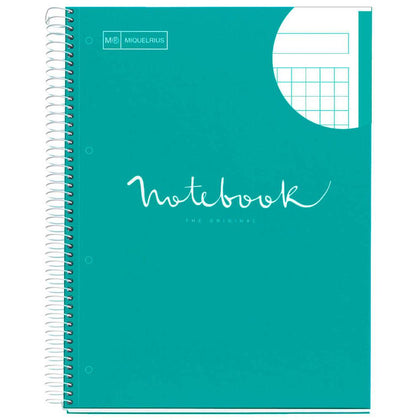 Cuaderno A4 Notebook 1 Emotions Turquesa 80 Hojas