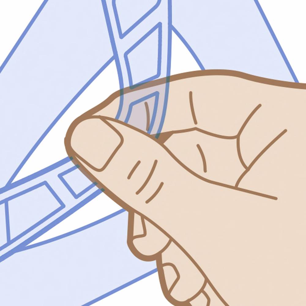 Escuadra 26 cm Ergonómica Geometric Maped Transparente