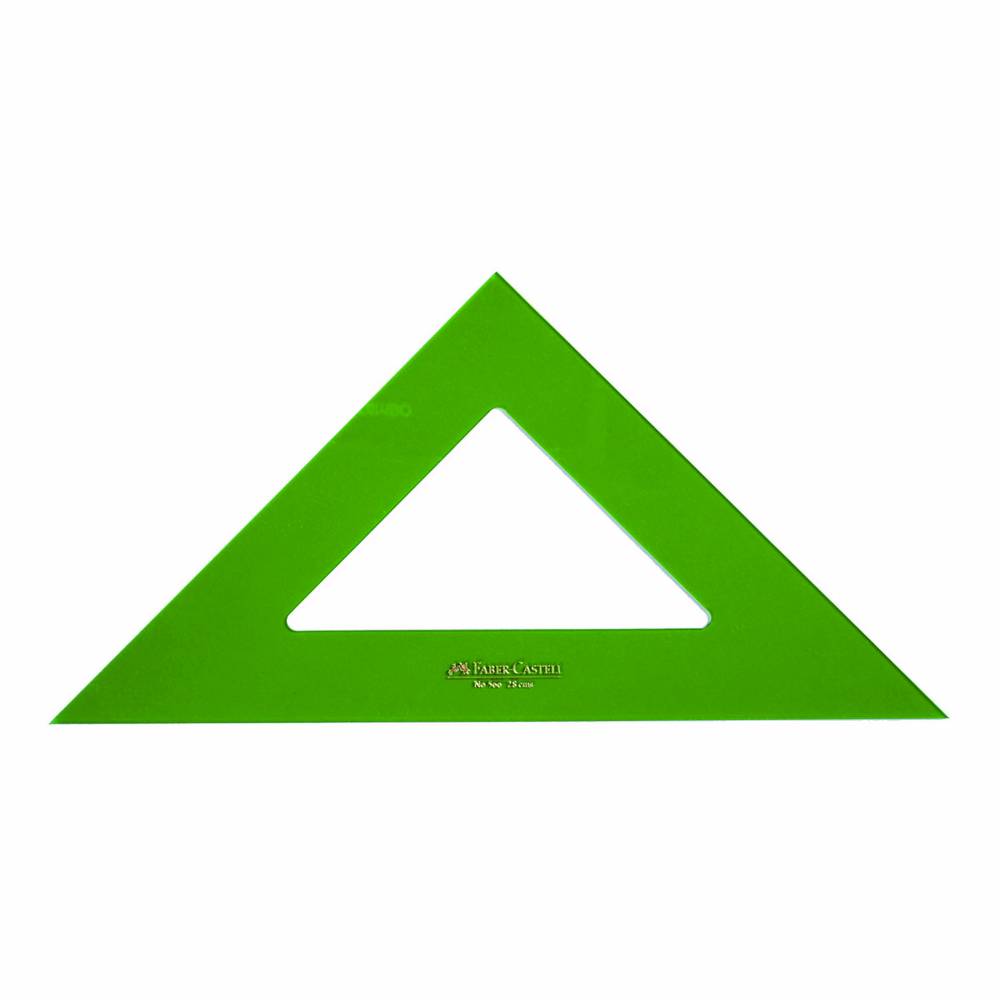 Escuadra Técnica 28 cm Faber-Castell Verde