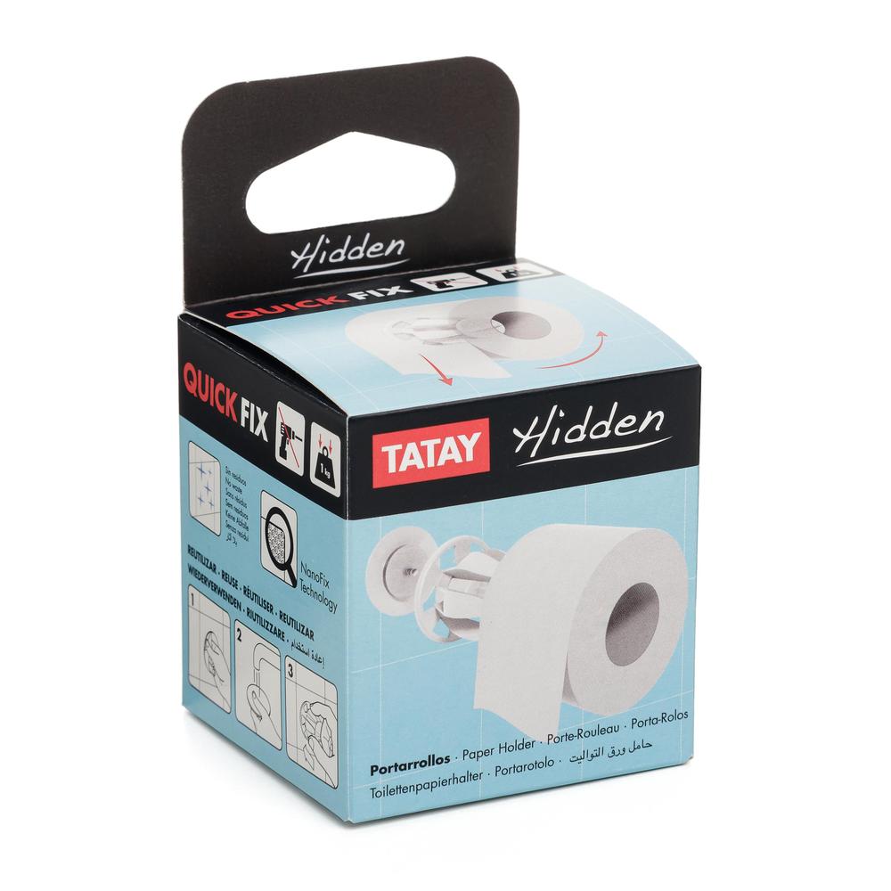 Portarrollos WC Hidden Blanco