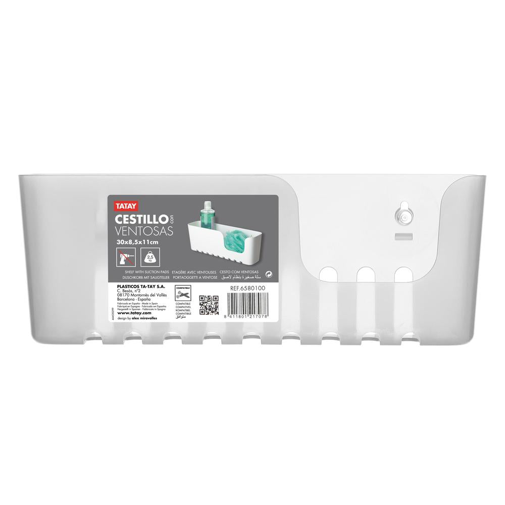 Cestillo Rectangular Grande 3 Ventosas Glacé