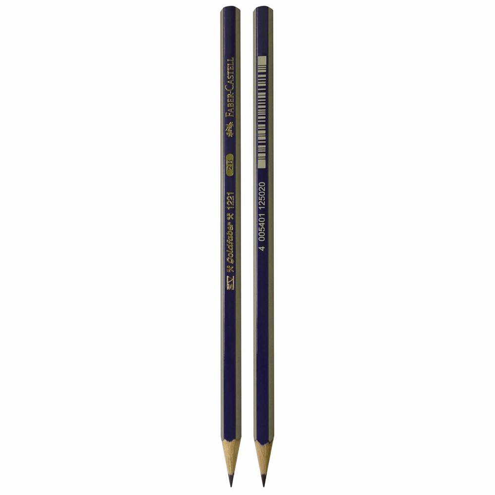 Lápiz GOLDFABER 1221 Graduación 2B Faber Castell Azul/Rojo