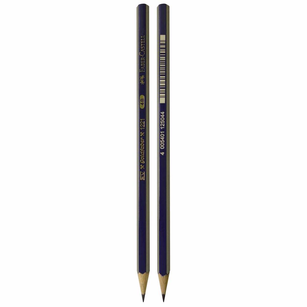 Lápiz GOLDFABER 1221 Graduación 4B Faber Castell Azul/Rojo