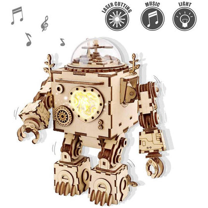 ROKR Maqueta Robot Musical 3D en Madera