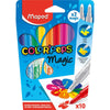 Pack 10 Rotuladores Color' Peps + 2 Mágicos Maped