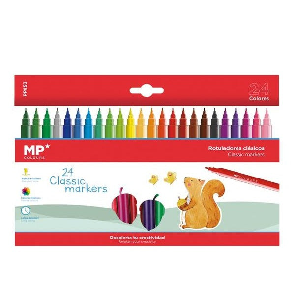 Rotuladores Clásicos Surtidos 24 uds