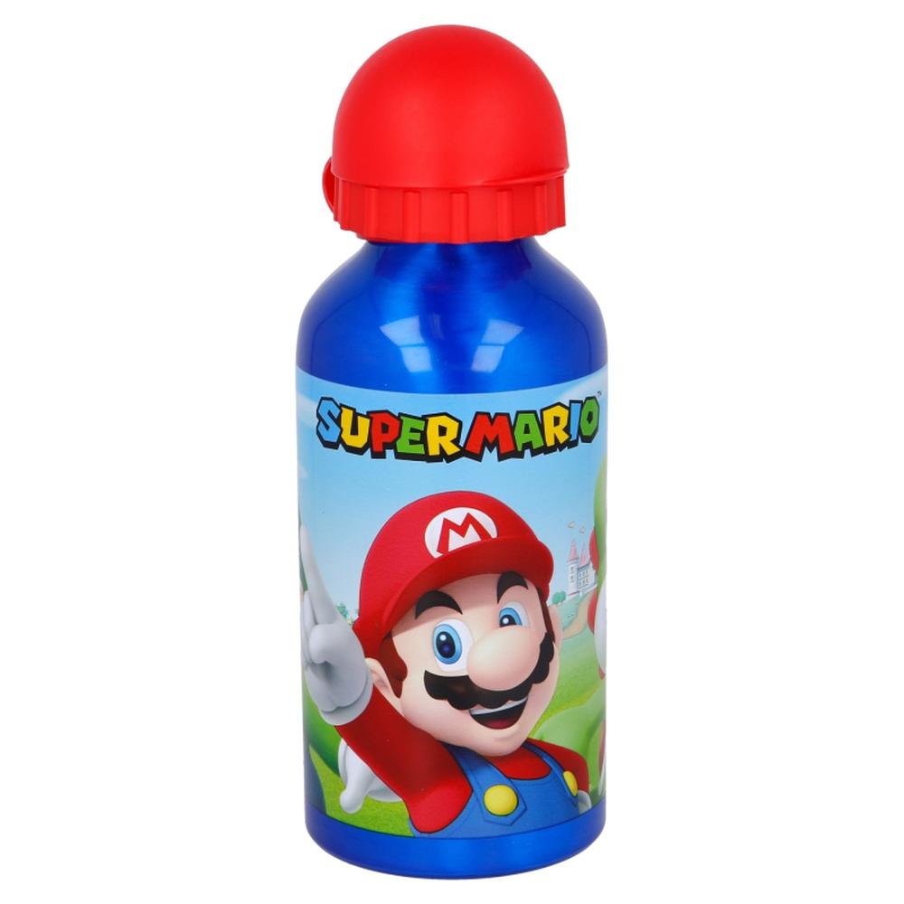 Botella Aluminio 400ml Super Mario