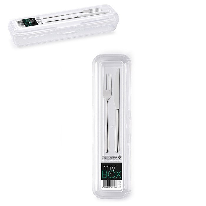 Estuche Porta Cubiertos Transparente