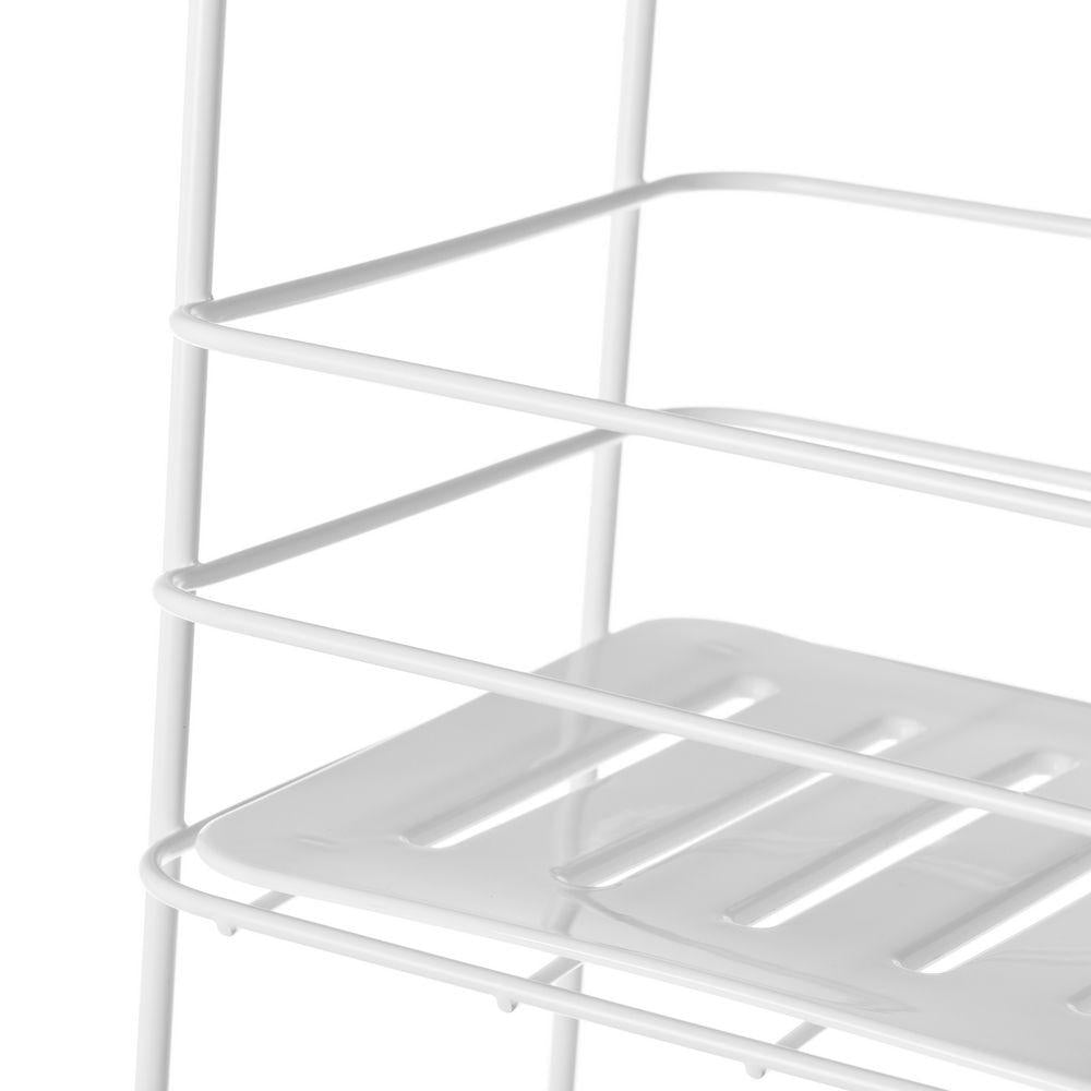 Estantería 3 Baldas Metal/Pp Blanco 16,50x15,50x 63cm