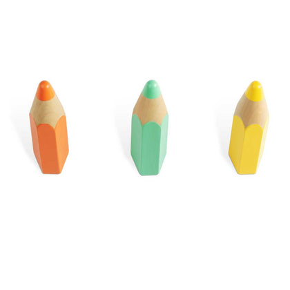 Set de 3 Colgadores Pared Color Pencil