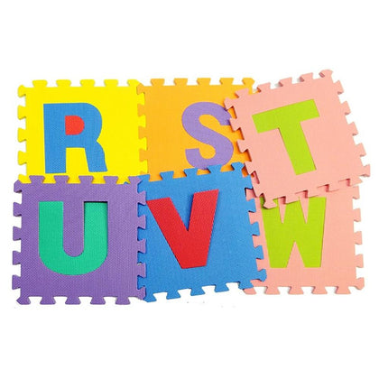 Alfombra Puzzle Infantil 9 Piezas Letras Colores Surtidos