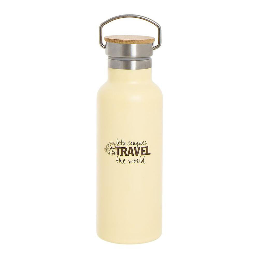 Botella Acero Inoxidable 500ml Travel Crema