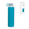 Botella Borosilicato/Silicona 600ml Azul