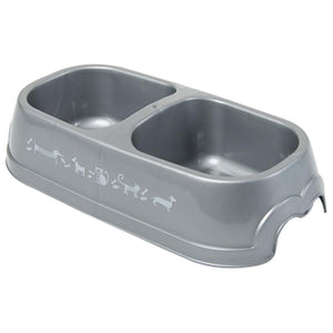 Comedero Chihuahua Oval Doble Decor Mascotas 0,5 L