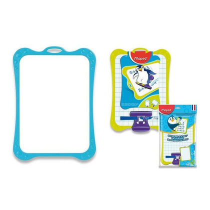 Pizarra Escolar Blanca y Accesorios