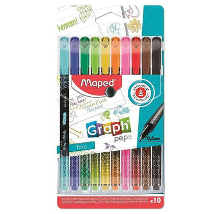 Rotulador Fino Graph Peps x10 Funda