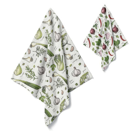 Paño Cocina 35x50 Microfibra Verduras