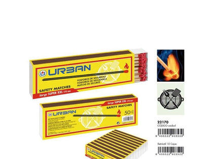 Cerillas Fosforos 17 cm Caja 50