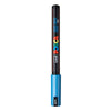 Uni Posca Marcador de Pintura Base Agua 0,4 mm Azul Metálico