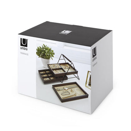 Joyero Tres Bandejas Nogal