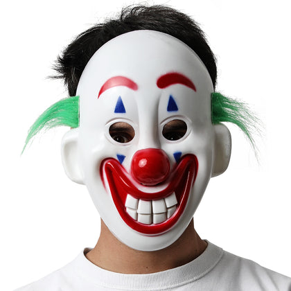 Máscara Payaso con Pelo Verde
