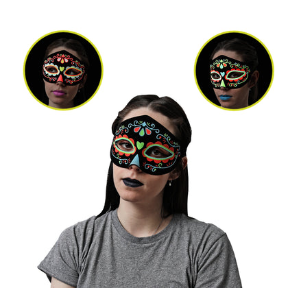 Antifaz Fluorescente Catrina