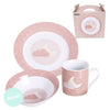 Juego Desayuno Infantil Rosa