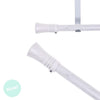 Barra Cortina 120-210 cm Blanco Decap.