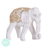 Elefante África Blanco / Oro