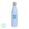 Botella Acero Inox. 500ml H2O Azul