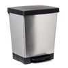 Cubo Pedal Cubik Steel 23 L Gris