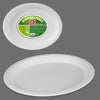 Bolsa 50 Plato Biodegradable Oval 26 cm Caña de Azúcar