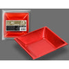 Bolsa 25 Plato Cuadrado Hondo Rojo Brillo 18 cm PS