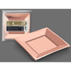 Bolsa 3 Plato Cuadrado Llano Rosa Oro 23 cm PS