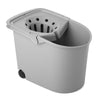 Cubo con Escurridor con Ruedas 13,5 L Gris