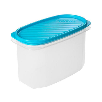 Contenedor de Alimentos 1,2 L Topflex Ovalado Turquesa