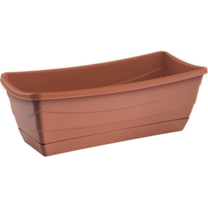 Jardinera Dalia Rectangular con Plato 22 cm