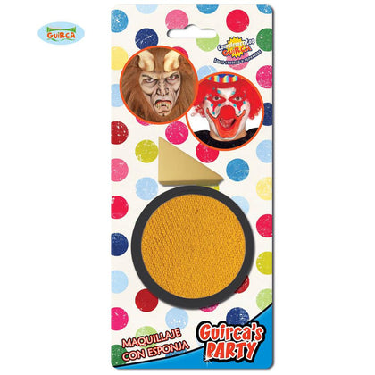 Maquillaje con Esponja Amarillo 9gr.
